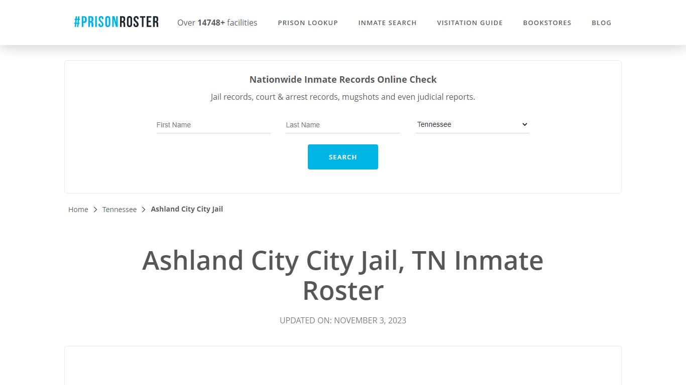 Ashland City City Jail, TN Inmate Roster - Prisonroster